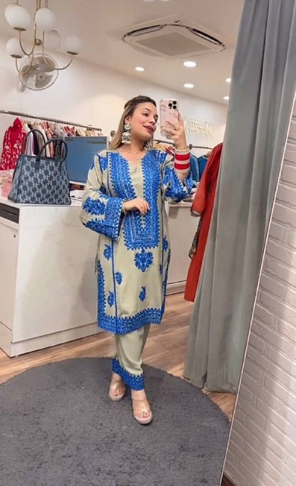 HEAVY JAM COTTON SALWAR SUIT salwaar kameez