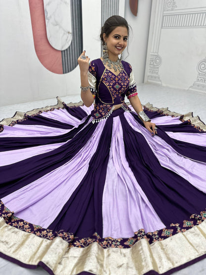 Navratri Special Pure Cotton Lehenga Choli with 6 Meter Big Flair