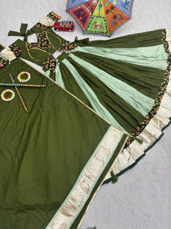 Navratri Special Pure Cotton Lehenga Choli with 6 Meter Big Flair