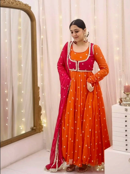 Designer Party gown  Wear Look 4 Pis Collection