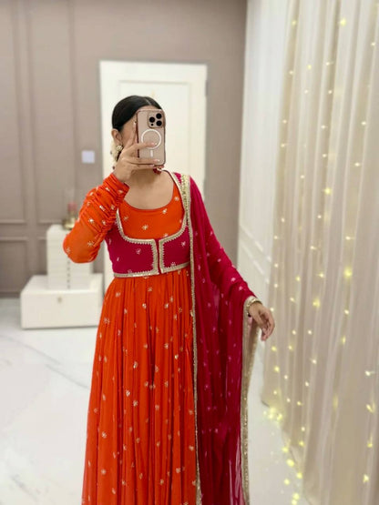 Designer Party gown  Wear Look 4 Pis Collection