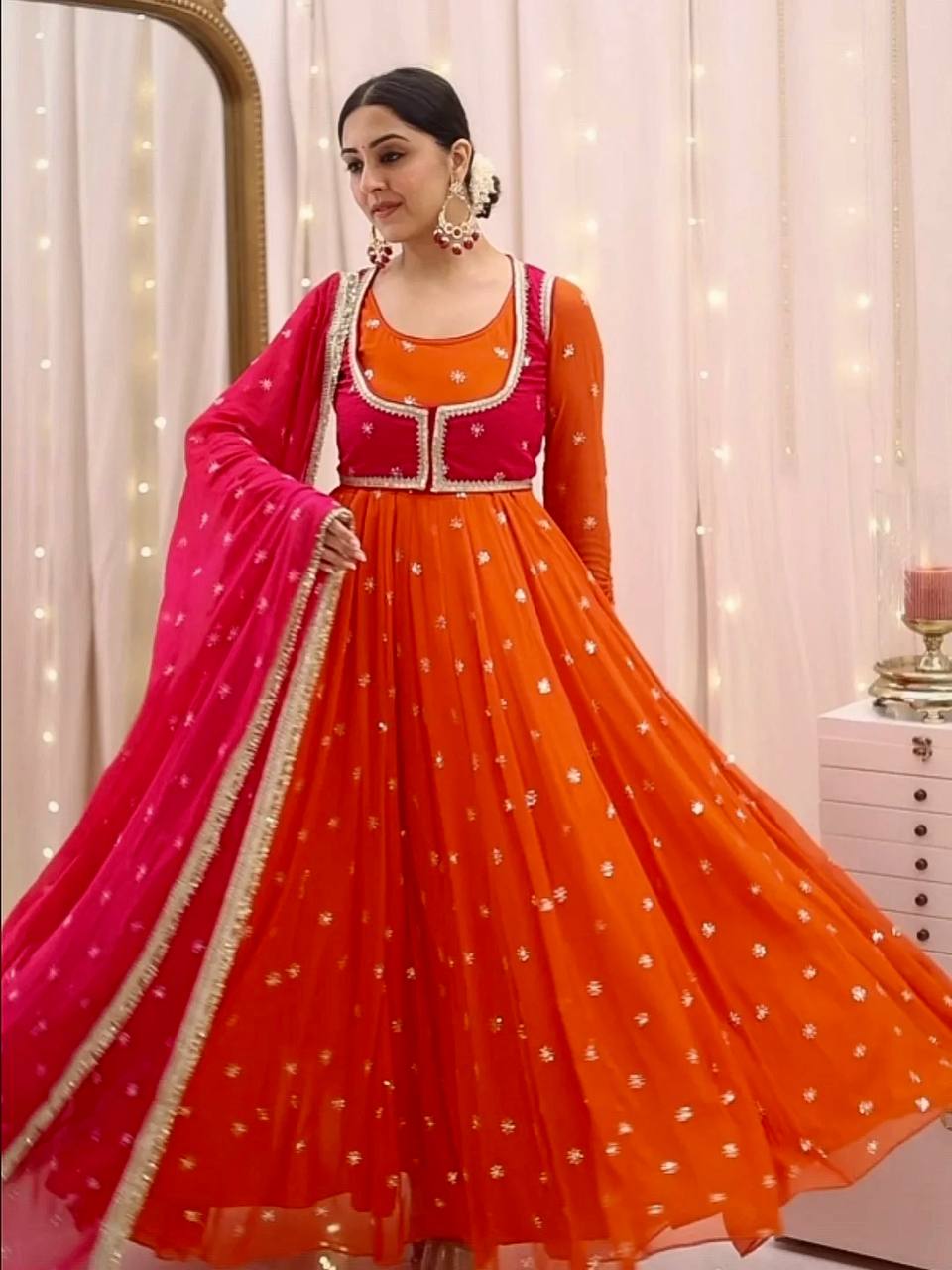 Designer Party gown  Wear Look 4 Pis Collection