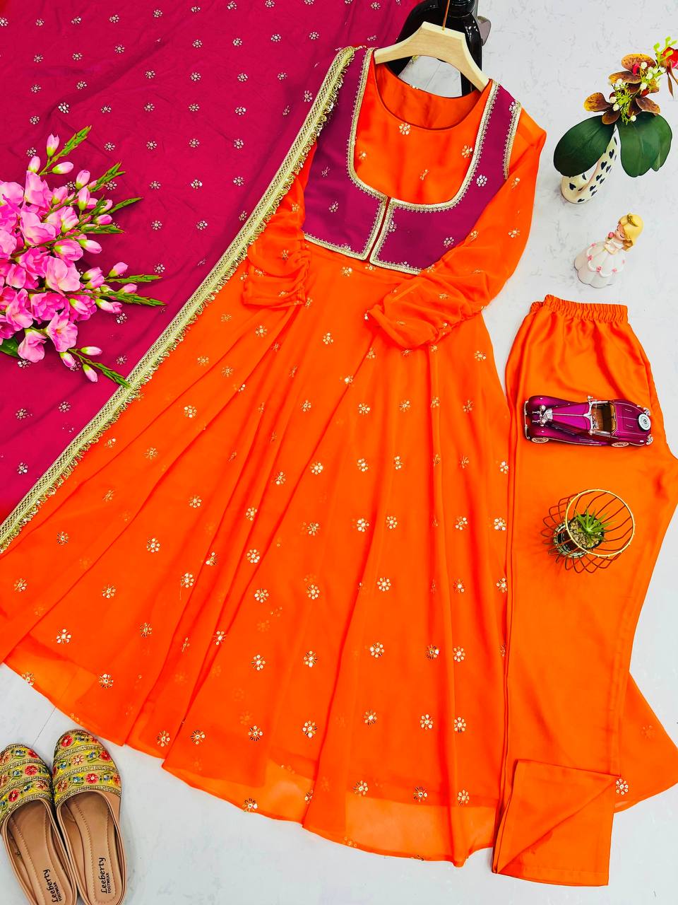 Designer Party gown  Wear Look 4 Pis Collection