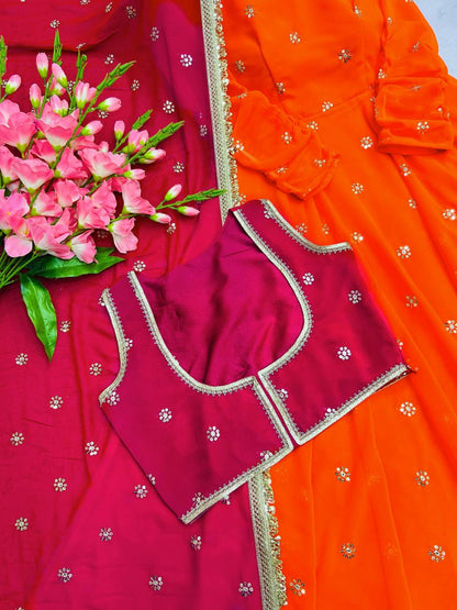 Designer Party gown  Wear Look 4 Pis Collection