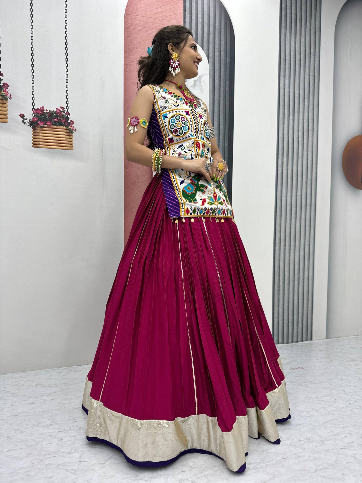 Navratri Special Lehenga Choli with 6 meter Big Flair