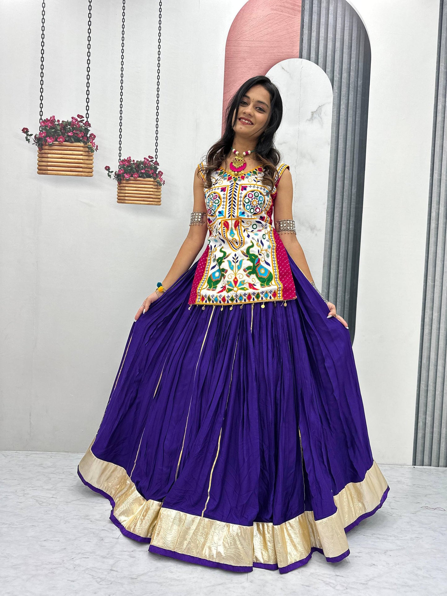 Navratri Special Lehenga Choli with 6 meter Big Flair