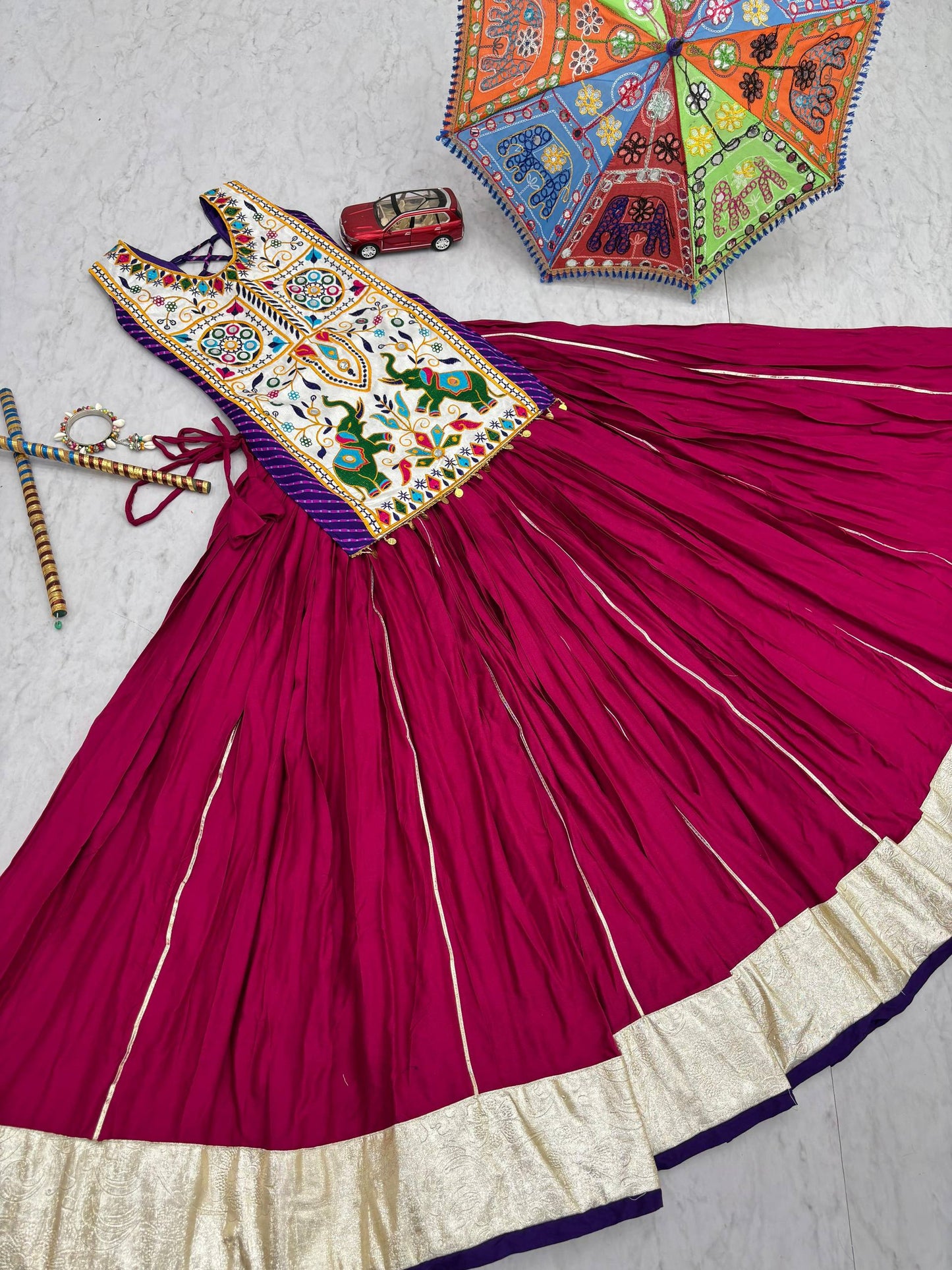 Navratri Special Lehenga Choli with 6 meter Big Flair