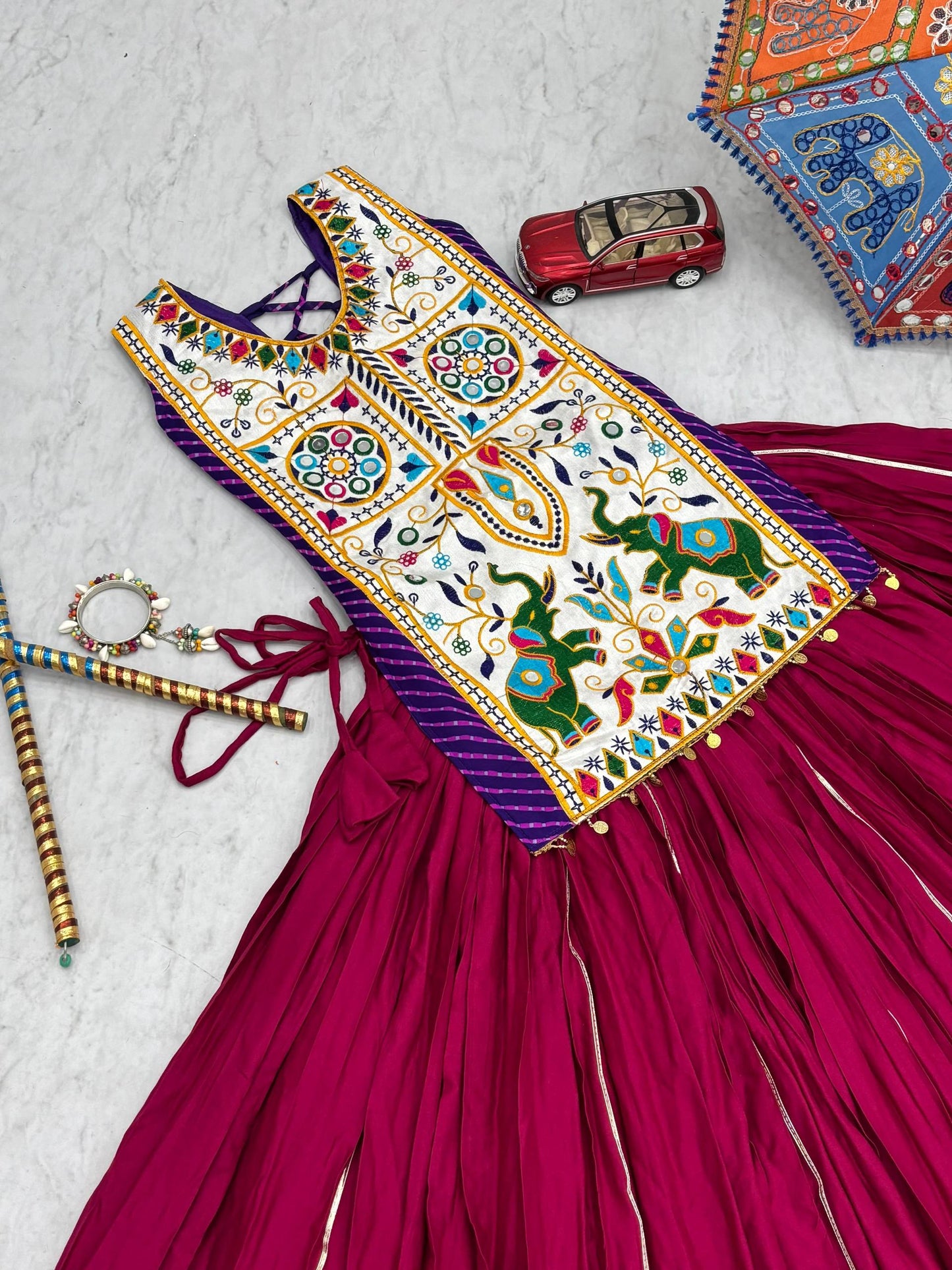 Navratri Special Lehenga Choli with 6 meter Big Flair