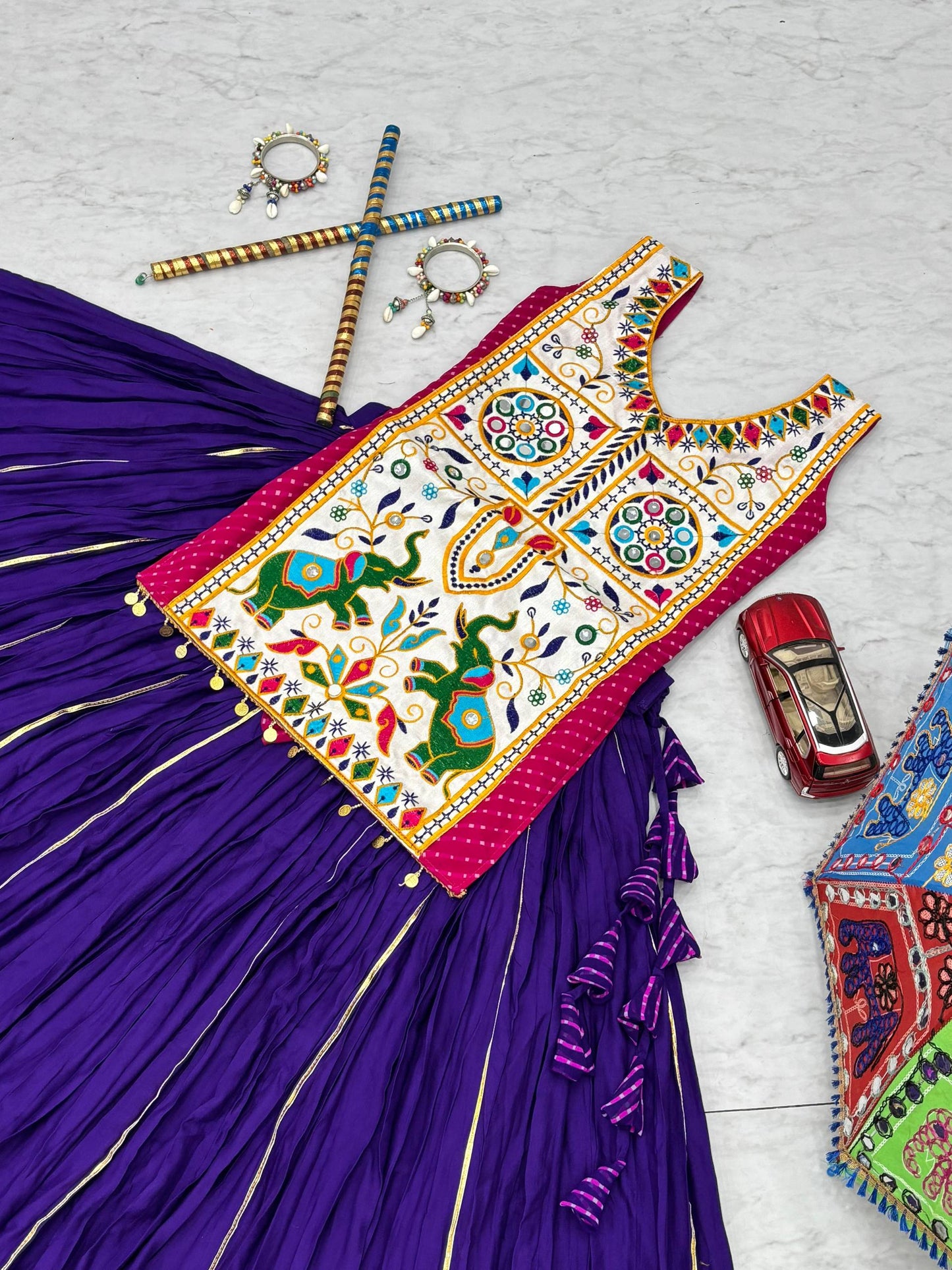 Navratri Special Lehenga Choli with 6 meter Big Flair