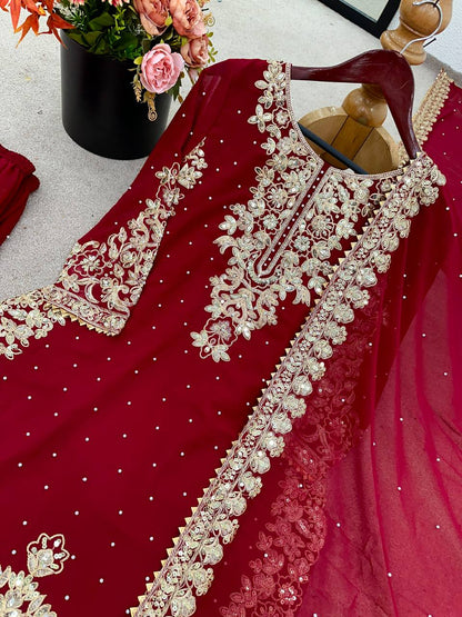 Elegant Coding Embroidered Sequence Work and Moti Work Beautiful Designer Set single available wholesale
