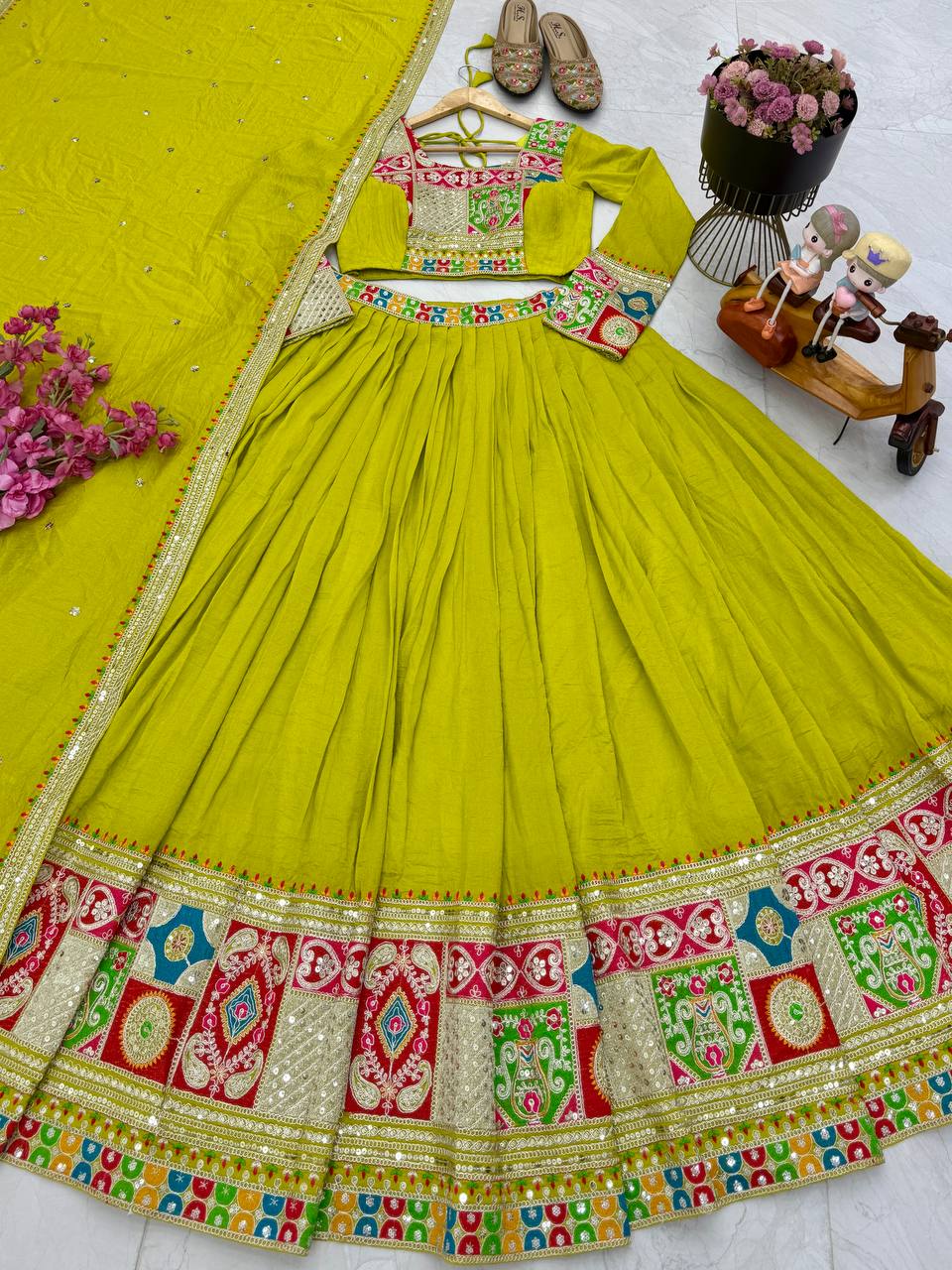 New Designer Party Lehenga Choli & Dupatta Set
