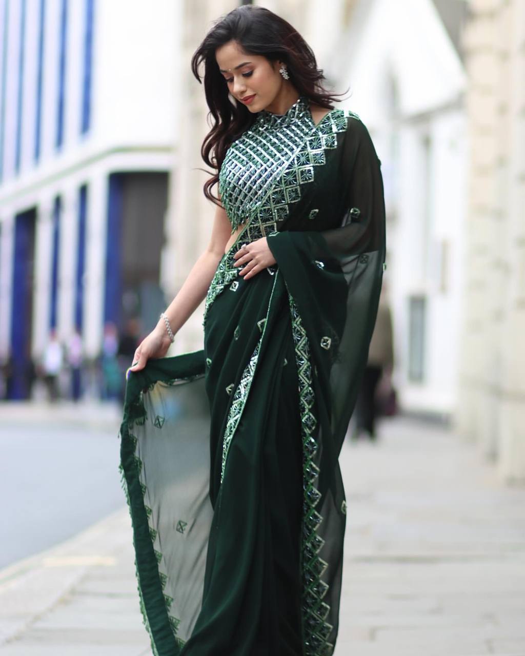 bollywood CELEBRITY STYLE SEQUINS SAREE COLLECTION