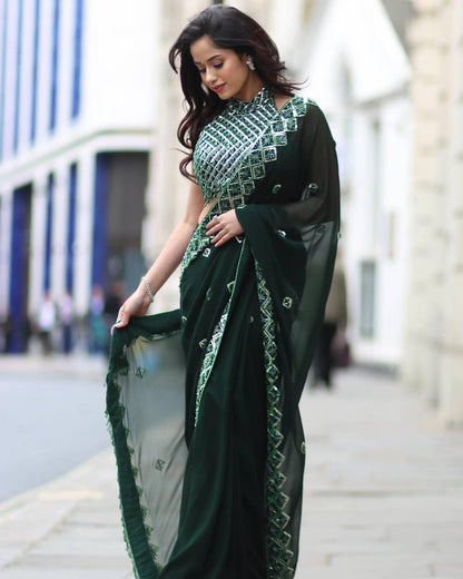 bollywood CELEBRITY STYLE SEQUINS SAREE COLLECTION