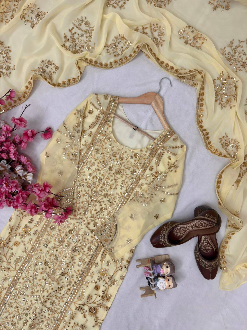 ENHANCE THE BEAUTY OF YOUR WARDROBE WITH THIS NEWLY LAUNCHED KURTI & PLAZZO SET
