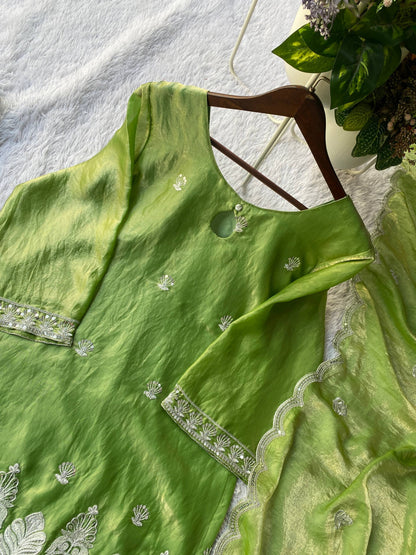 PERFECT FOR 🌙 EID 🌙 OUR DESIGNER WEAR SEQUENCE EMBROIDERED TOP PLAZZO AND DUPATTA