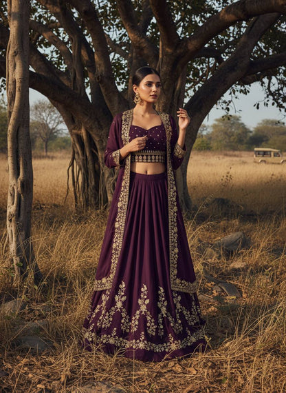 INDOWESTERN LEHENGA CHOLI SET