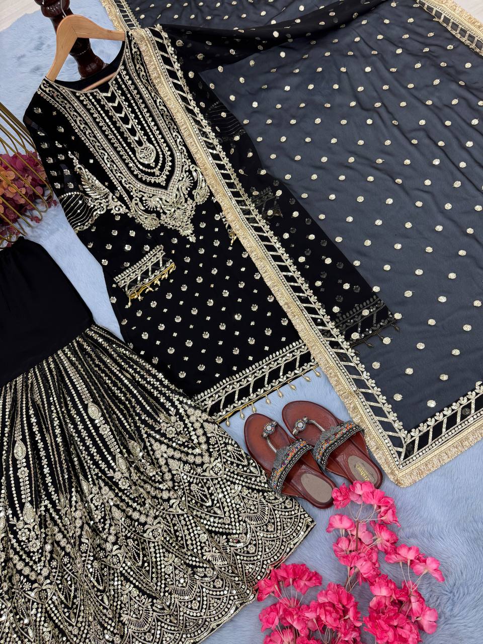 DESIGNER READYMADE TOP PLAZZO & DUPATTA COLLECTIONS
