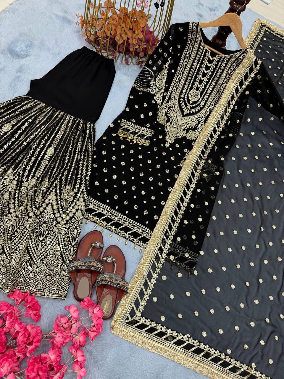 DESIGNER READYMADE TOP PLAZZO & DUPATTA COLLECTIONS