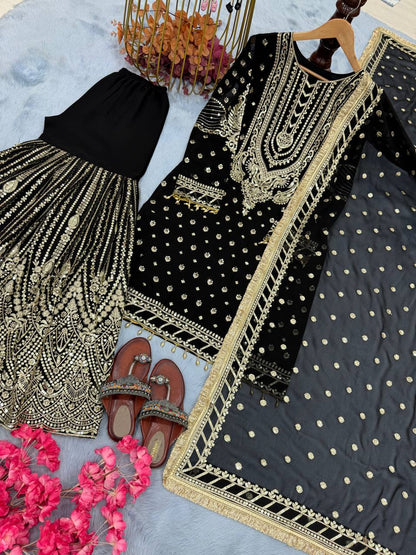 DESIGNER READYMADE TOP PLAZZO & DUPATTA COLLECTIONS