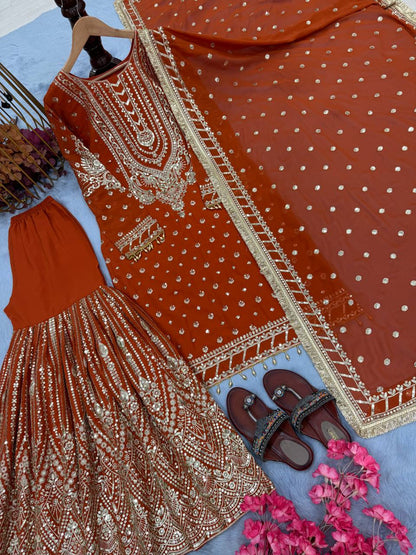 DESIGNER READYMADE TOP PLAZZO & DUPATTA COLLECTIONS