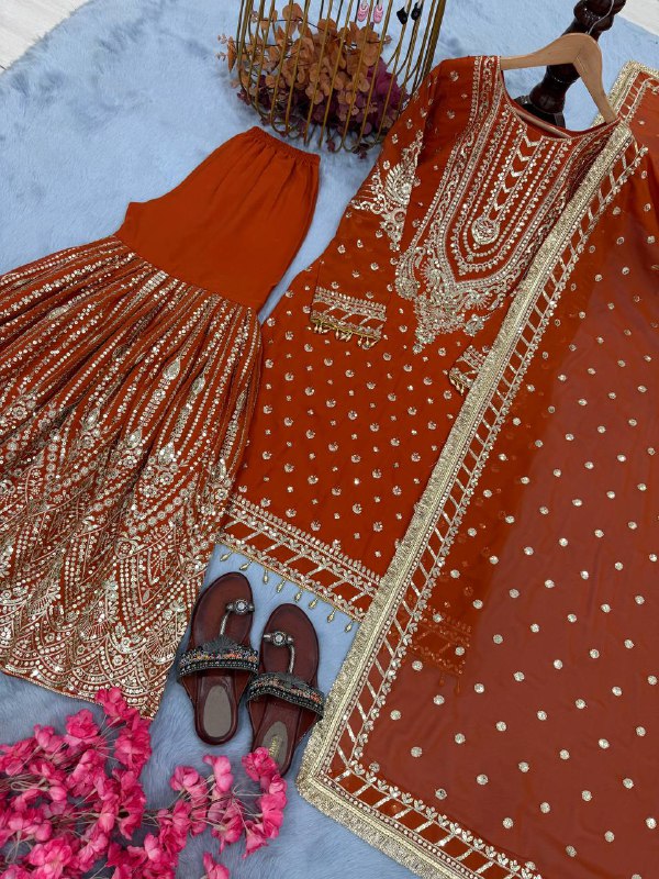 DESIGNER READYMADE TOP PLAZZO & DUPATTA COLLECTIONS