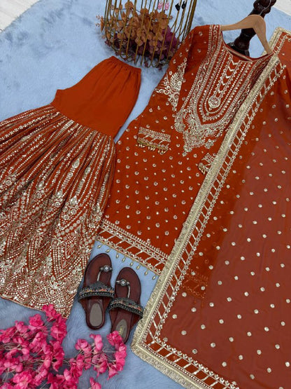 DESIGNER READYMADE TOP PLAZZO & DUPATTA COLLECTIONS