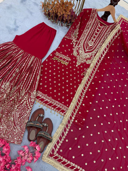 DESIGNER READYMADE TOP PLAZZO & DUPATTA COLLECTIONS