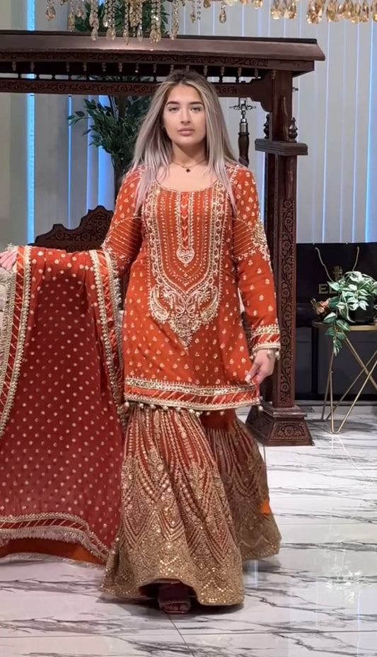DESIGNER READYMADE TOP PLAZZO & DUPATTA COLLECTIONS