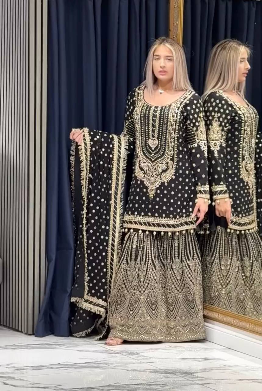 DESIGNER READYMADE TOP PLAZZO & DUPATTA COLLECTIONS
