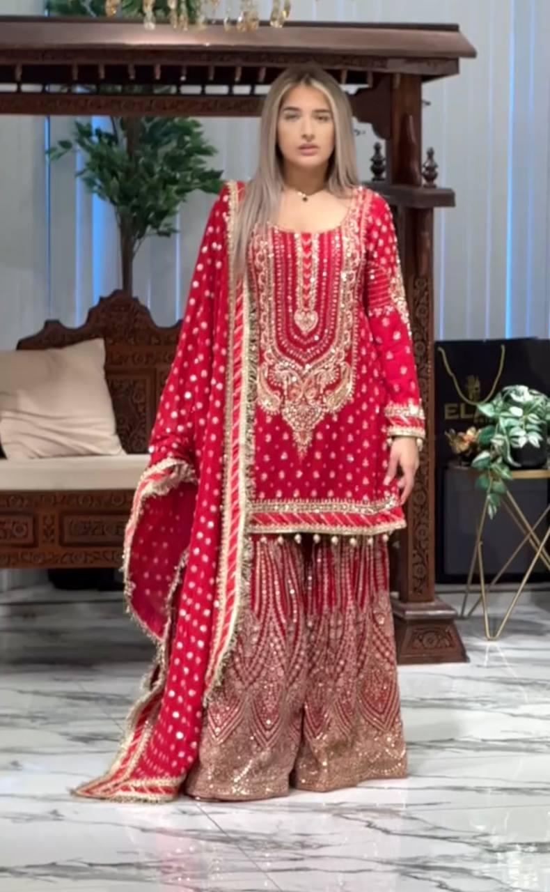 DESIGNER READYMADE TOP PLAZZO & DUPATTA COLLECTIONS