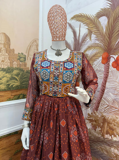 FAUX GEORGETTE FABRIC, GAMTHI JACQUARD WEAVING NACK AND LACE BORDER