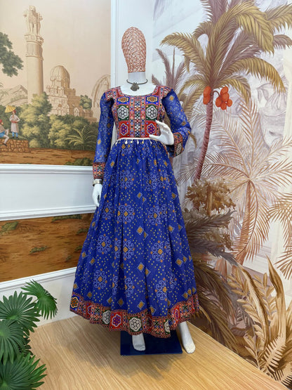 FAUX GEORGETTE FABRIC, GAMTHI JACQUARD WEAVING NACK AND LACE BORDER