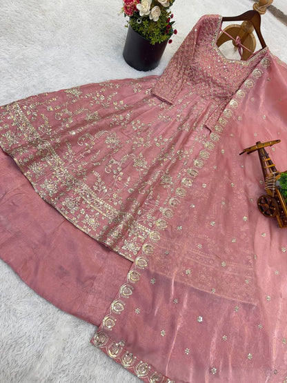 Heavy Embroidery Sequence Work* With  Sleeves