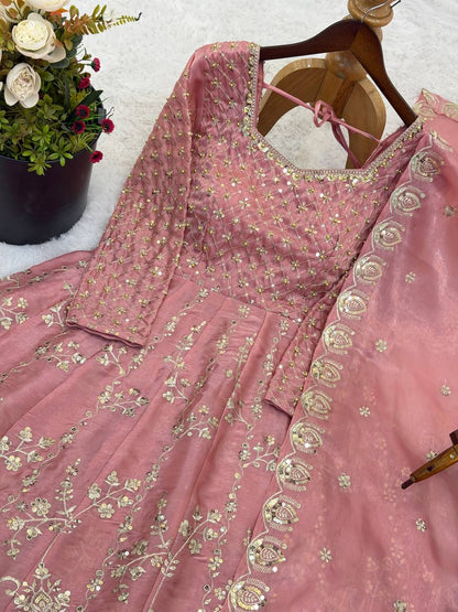 Heavy Embroidery Sequence Work* With  Sleeves