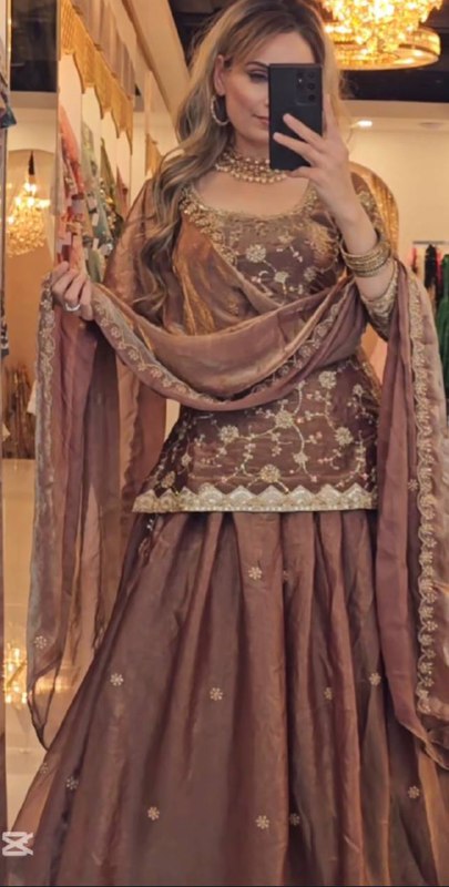Top Lehenga  Heavy Fandy Silk With Sequence Fancy Border Work