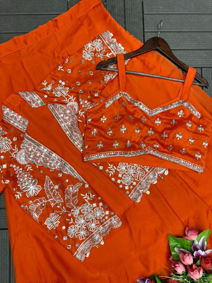 Trending Party Wear Koti with Lehenga