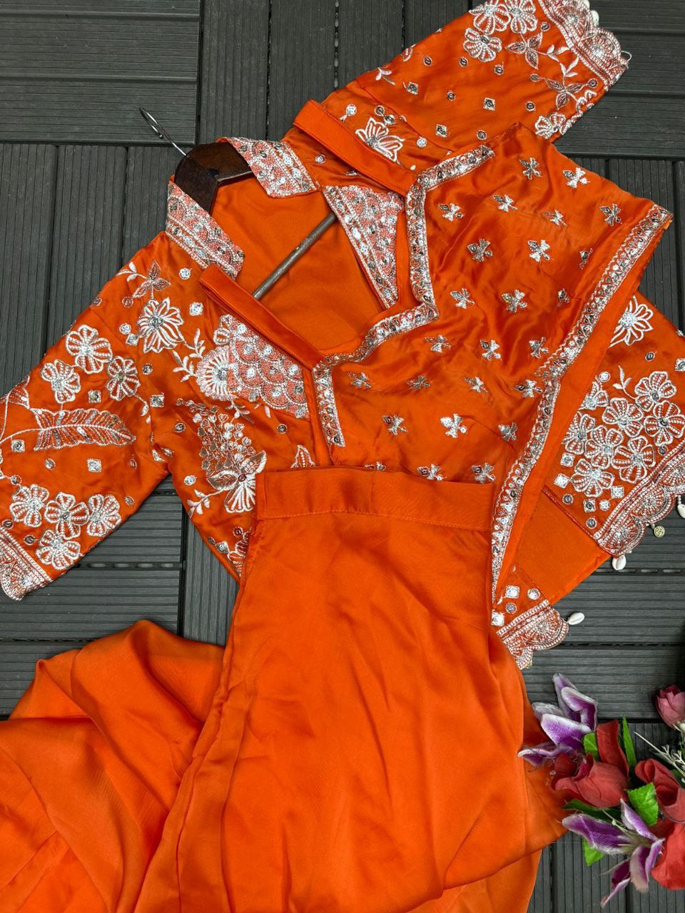 Trending Party Wear Koti with Lehenga