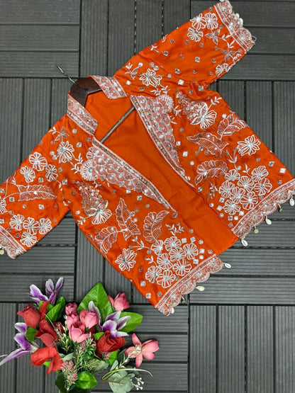 Trending Party Wear Koti with Lehenga