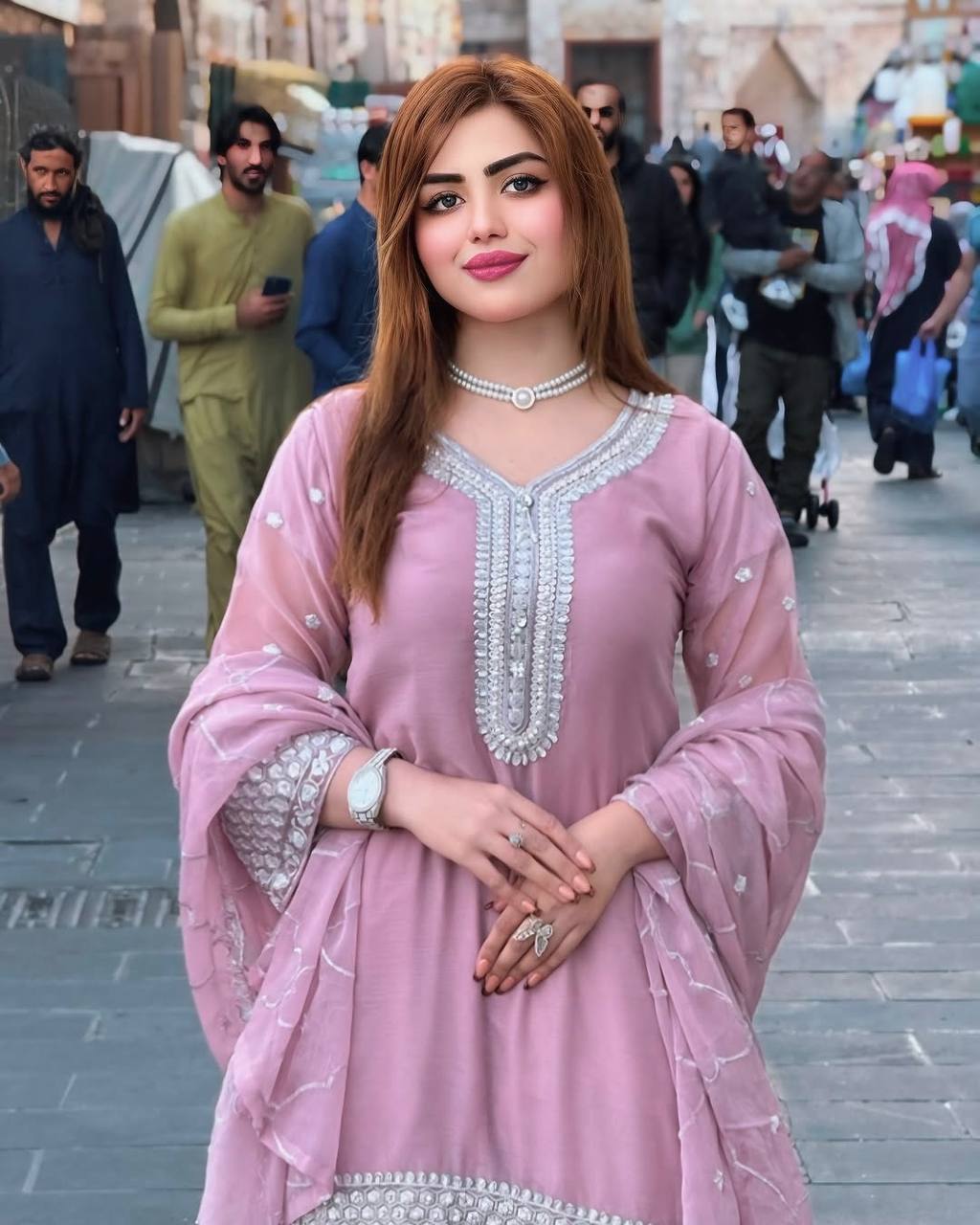 Elegant Embroidered Top Plazzo with Dupatta Set