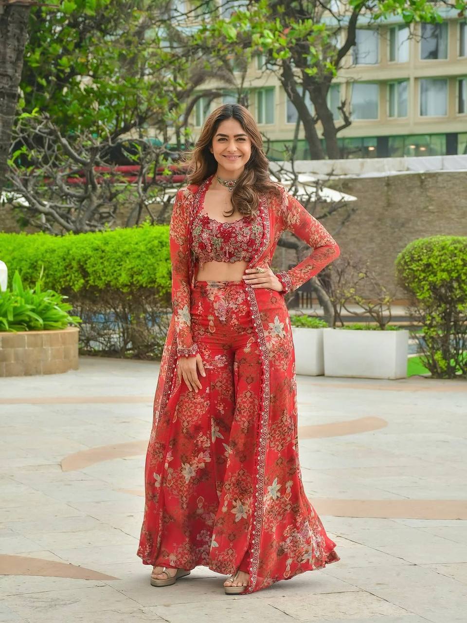 Bollywood Indo Western Koti Plazo & Blouse Collection