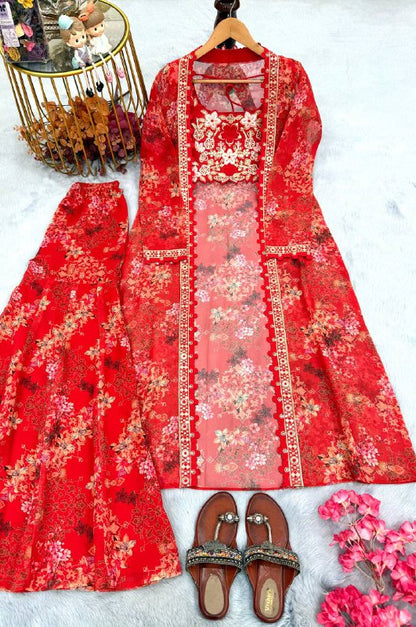 Bollywood Indo Western Koti Plazo & Blouse Collection
