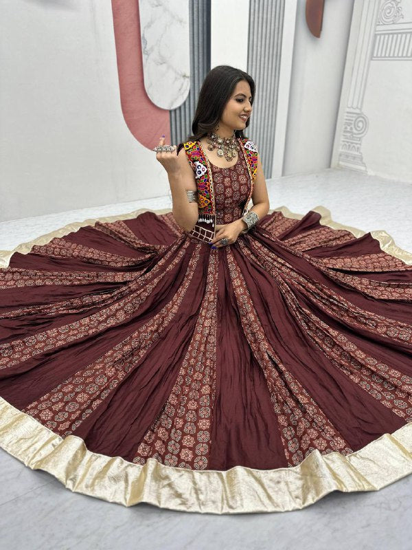 Navratri Special Lehenga Choli with 6 meter Big Flair With Jacket