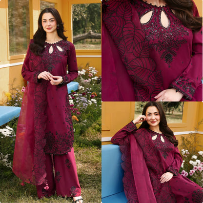 Đěsigner Party Wear Look Pur Satin Rayon Top & Palazzo With Dupatta set