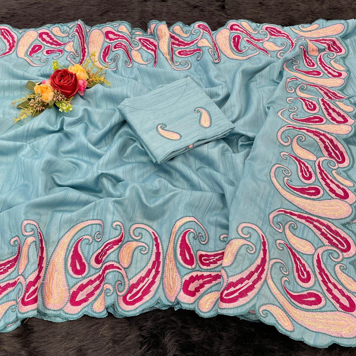 Pure Gadhwal silk tusser sarees with beautiful