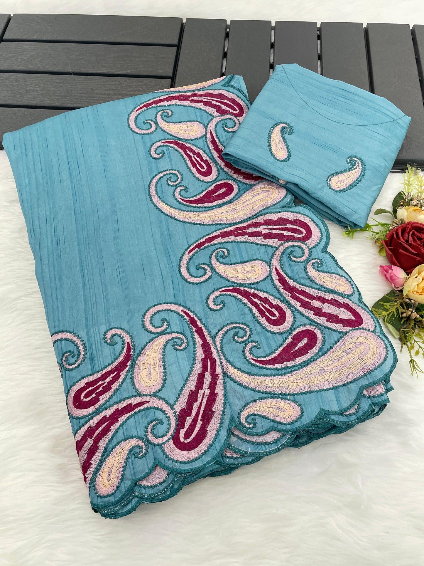 Pure Gadhwal silk tusser sarees with beautiful