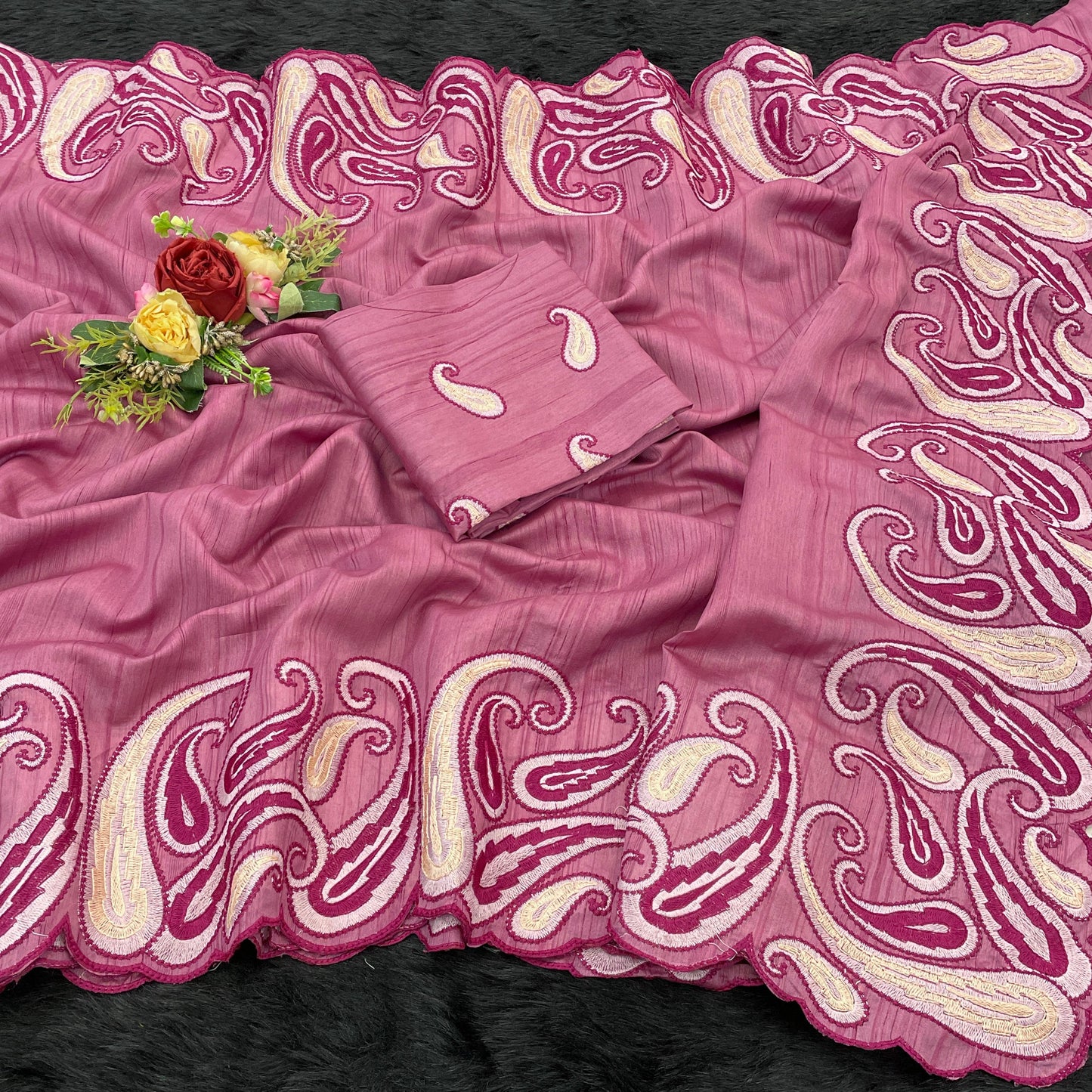 Pure Gadhwal silk tusser sarees with beautiful