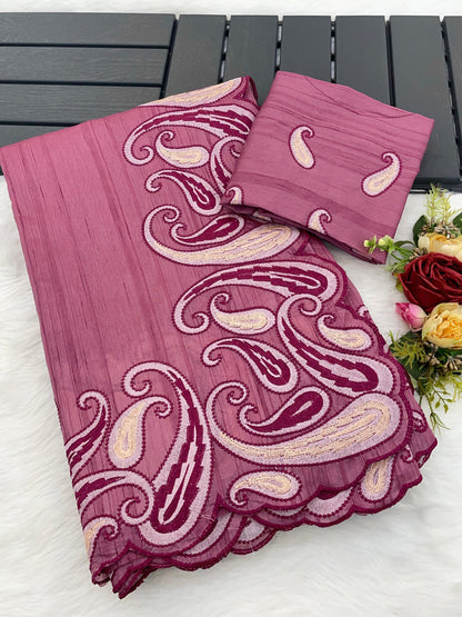Pure Gadhwal silk tusser sarees with beautiful