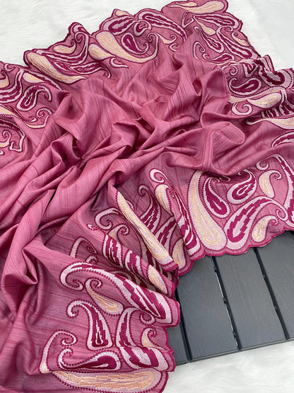 Pure Gadhwal silk tusser sarees with beautiful