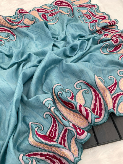 Pure Gadhwal silk tusser sarees with beautiful