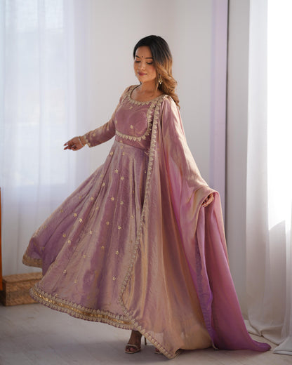 ANARKALI SUIT GOWN  Front and Back Both size work